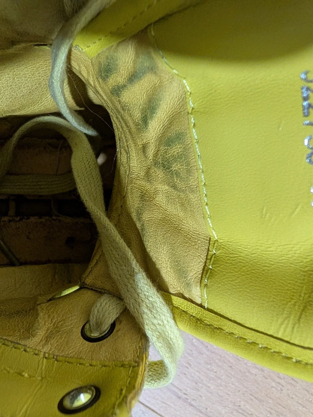 Gucci Yellow High-Top Sneakers with Raised Logo